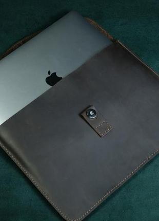 Кожаный чехол для macbook, кожаный чехол для ультрабука, кожаный чехол для любой модели ноутбука4 фото