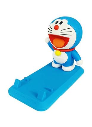 Подставка под мобильный телефон фигурка аниме doraemon  голубая