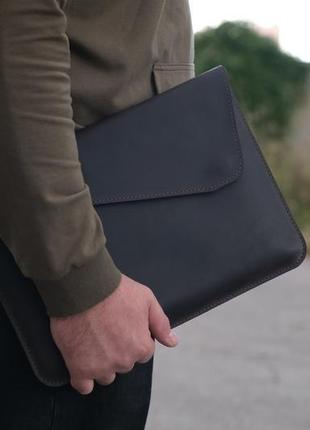 Кожаный чехол для macbook с натуральной кожи7 фото