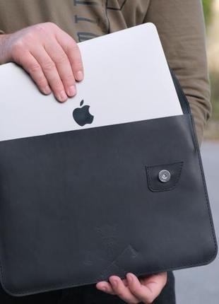 Кожаный чехол для macbook с натуральной кожи5 фото