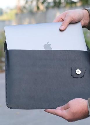 Кожаный чехол для macbook с натуральной кожи6 фото