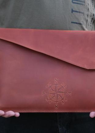 Кожаный чехол для macbook с натуральной кожи3 фото
