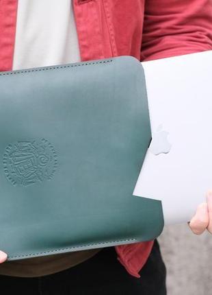 Кожаный чехол для macbook с натуральной кожи5 фото