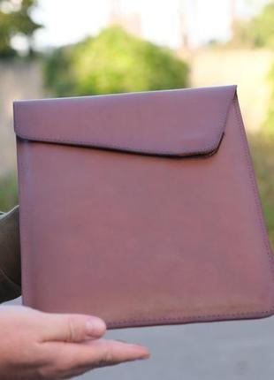 Кожаный чехол для macbook из натуральной кожи4 фото