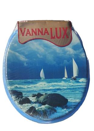 Кришка на унітаз м'яка з малюнком vanna lux