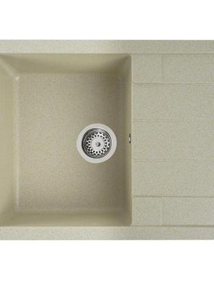 Гранітна мийка для кухні platinum 6550 intenso матова пісок