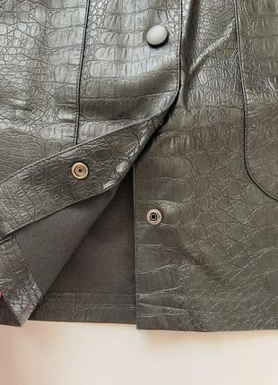 Шкіряна міні-спідниця 3