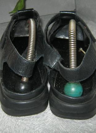 Фірмові шкіряні чорні туфлі мокасини на широку проблемну стопу4 фото
