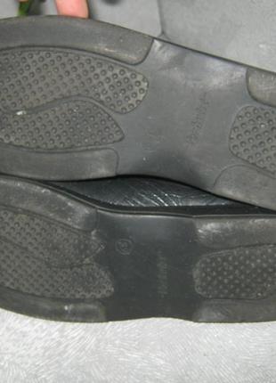 Фірмові шкіряні чорні туфлі мокасини на широку проблемну стопу6 фото