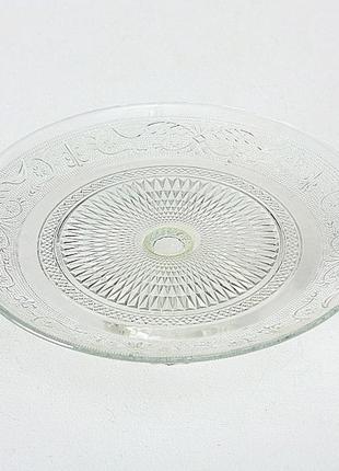 Подставка для торта прозрачное стекло d25см гранд презент 60667004 фото