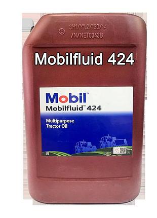 Масло тракторное mobil mobilfluid 424 (utto) канистра 20л gl-4