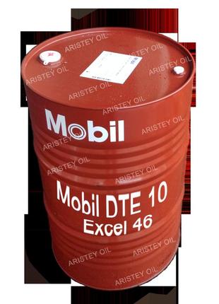 Масло гідравлічне mobil dte 10 excel 46 (iso vg 46; hvlp) бочка 208 л мобіл дте 10 ексель 46