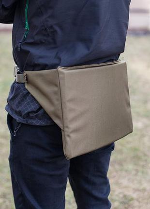 Сидушка полевая, туристическая, каремат-пиджопник, поджопник, хаки