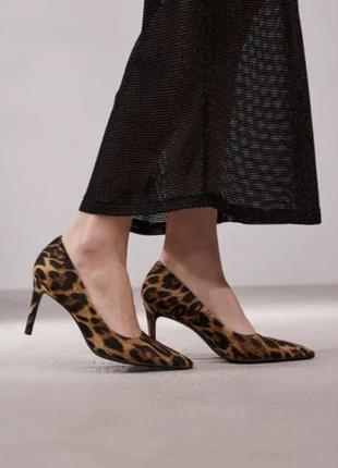 Туфли леопардовый принт