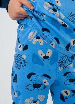 Детская пижама легкая, трикотажная пижама с манжетами для детей интерлок8 фото