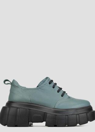 Кроссовки высокие женские  зелёные натуральная кожа турция  alvito - размер 36 (23 см)  (модель: