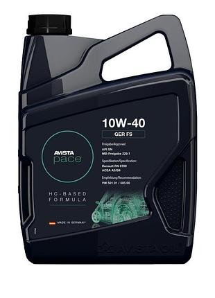 Масло моторное avista pace ger sae fs 10w-40 канистра 5 л   ависта пейс гер 10в40 авіста пейс гер 10в40