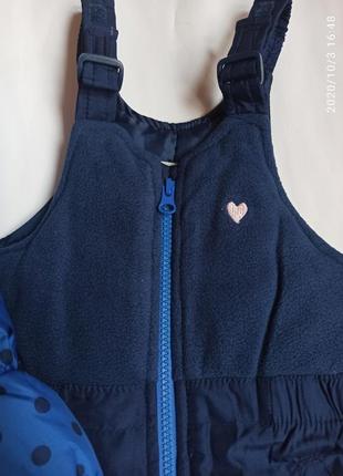 Зимовий комбінезон термо горох картерс ошкош carters oshkosh комбез для дівчинки...