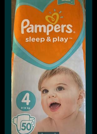 Pampers sleep & play 4-50шт.