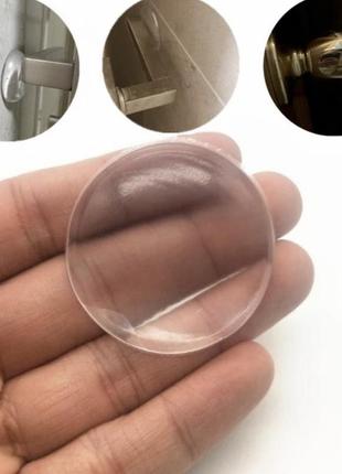 Прозора м’яка силіконова захисна заглушка стопор для дверей (1 шт)