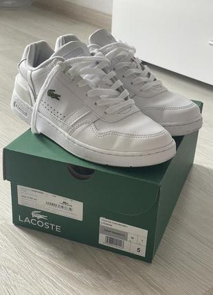 Белые кеды кроссовки lacoste