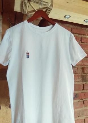 Футболка з ручною вишивкою, футболка мужская с ручной вышивкой "семья, хобби и я"