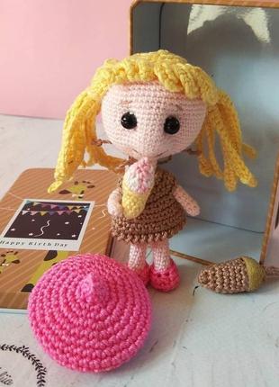 Куколка амигуруми, вязаная персонализированная кукла, любительница морожка)