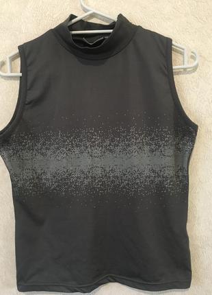 Майка стрейчева з коміром стійка