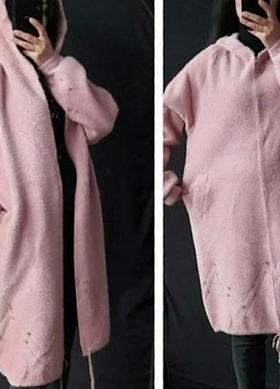 Кардиган пальто, люкс качество, альпака, размер универсальный.