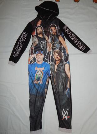 Пижама флисовая человечек слип на мальчика 9-10 лет 140 см