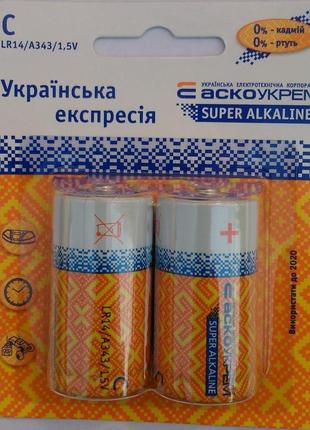 Батарейка аско lr14 (2 бат. в блістері) ціна за один блістер