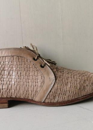 Perini, кожаные плетеные ботинки, испания5 фото