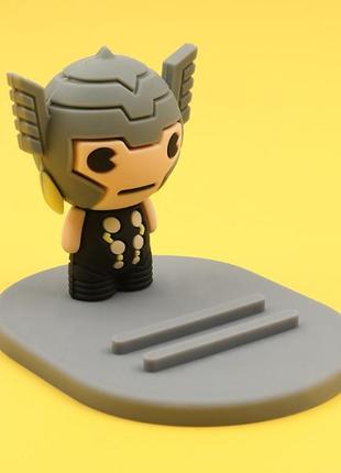 Подставка под мобильный телефон marvel  тор серая