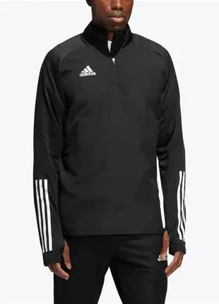 Adidas condivo 20 warm top куртка з прорізями для пальців для тренувань, занять спортом, бігу l-розм