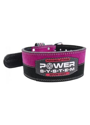 Пояс для важкої атлетики power system ps-3850 strong femme black/pink xs