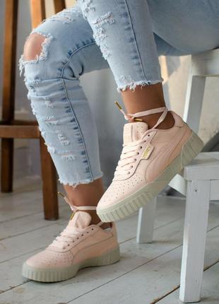 Жіночі кросівки puma cali white/pink