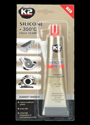 Герметик силіконовий k2 bond silicone червоний 85 г — (b2400)