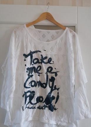 Новий білий світшот кофта блуза 48-64 розміри.