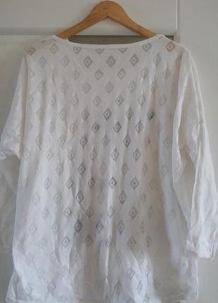 Новый белый свитшот кофта блуза  48-64 размеры.2 фото