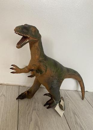 Іграшка динозавр hgl велоцираптор з біркою великий