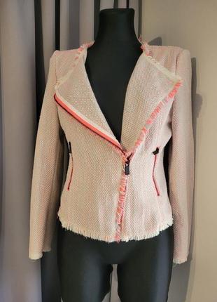 Пиджак  жакет блейзер косуха женская твидовая ткань стильный модный красивый элегантный