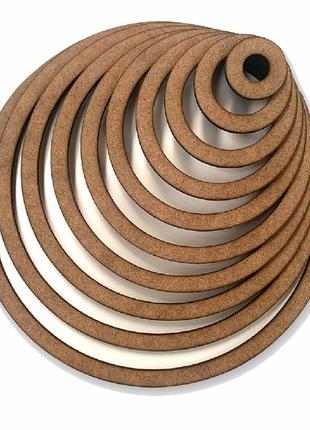 Д 15см. деревянная заготовка, основа-кольцо для макраме, ловца снов, мобиля3 фото