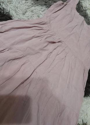 Літній сарафан ярусний /рожева пудра/пильно рожевий/міді8 фото