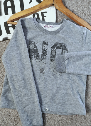 Модный свитшот люрекс камни