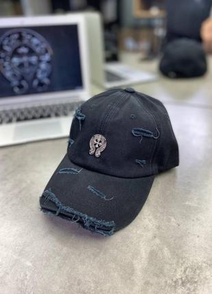 Кепка черная chrome hearts black