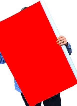 Однотонный виниловый фотофон яркий красный