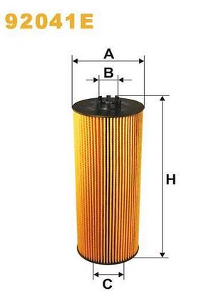 Фільтр оливний evobus (mercedes bus/setra) setra s 400, travego; kaessbohrer s 300, s 40 wix filters (92041e)