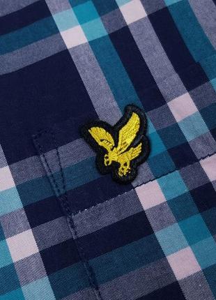 Рубашка в клетку lyle and scott lw607v-z99, l4 фото