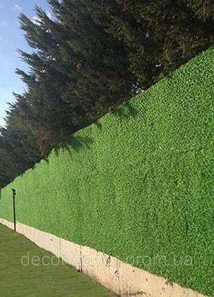 Декоративна огорожа зелений паркан штучна зелена сітка огорожа 1, 5х10м9 фото
