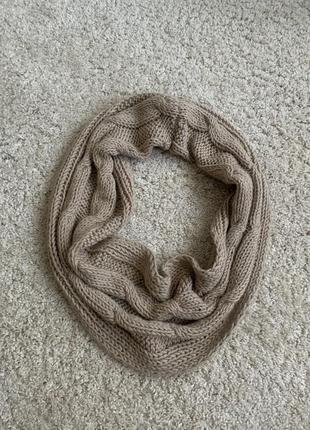 Зимовий шарф хомут на зиму1 фото